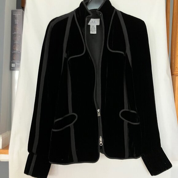 Armani Exchange Black "Velvet" Top small - Picture 1 of 5